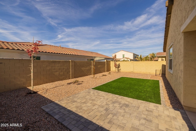 view of yard featuring a patio