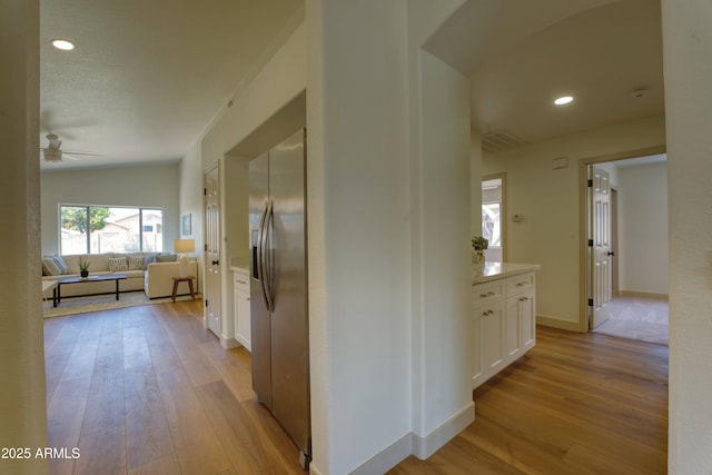 3940 E Heather Ct, Gilbert, AZ 85234 - hall with light wood-style floors and recessed lighting