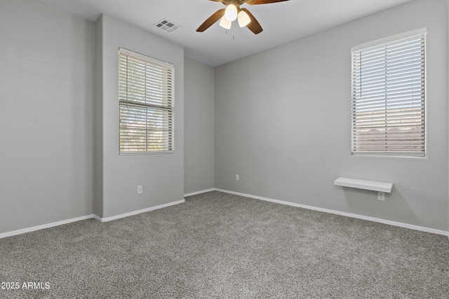 29302 N 126th Ln, Peoria, AZ 85383 - spare room with a ceiling fan, carpet flooring, and baseboards