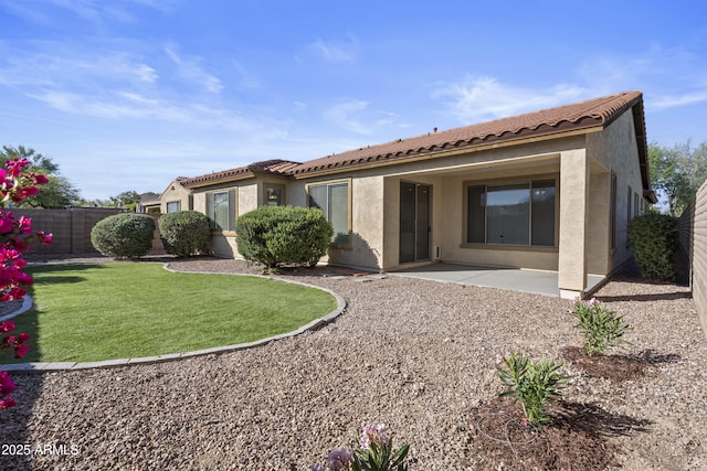 29302 N 126th Ln, Peoria, AZ 85383 - back of house featuring stucco siding, a tile roof, and a patio area