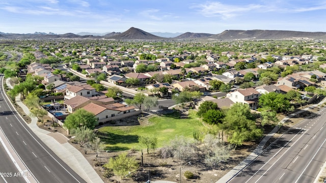 29302 N 126th Ln, Peoria, AZ 85383 - aerial view of property's location with a mountain backdrop and nearby suburban area