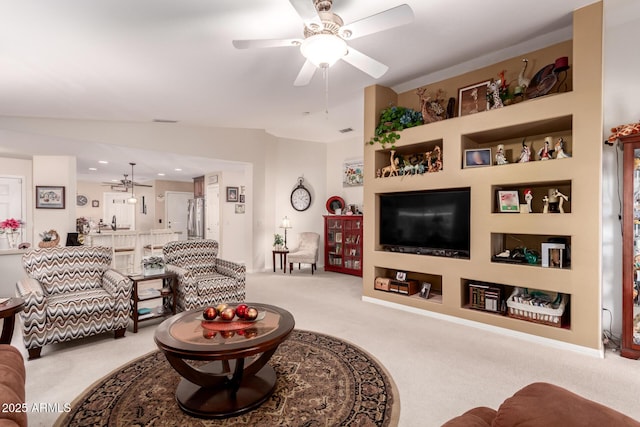 19822 N 108th Ave, Peoria, AZ 85373 - living room with a ceiling fan and carpet