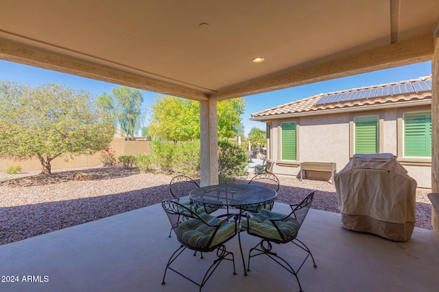 view of patio / terrace featuring grilling area