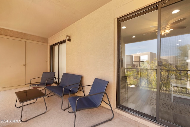 view of balcony