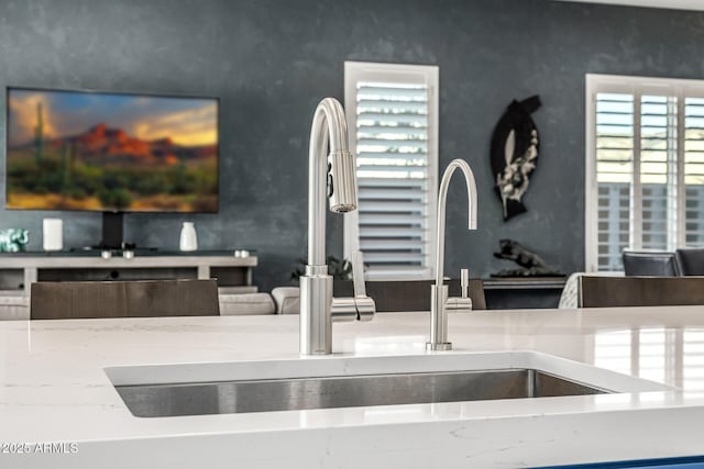 detailed view of a sink
