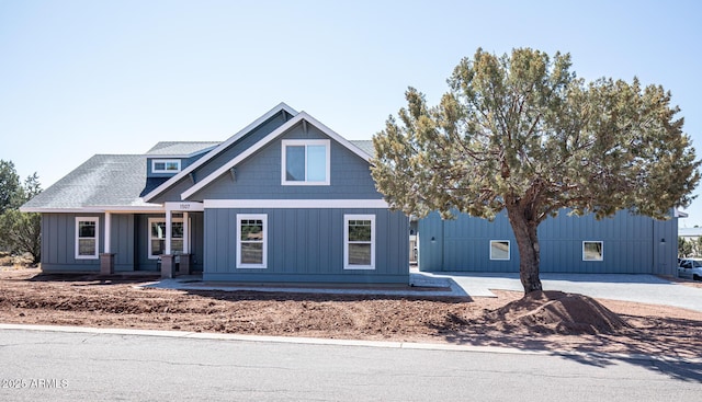 view of front of house featuring a porch and board and batten siding