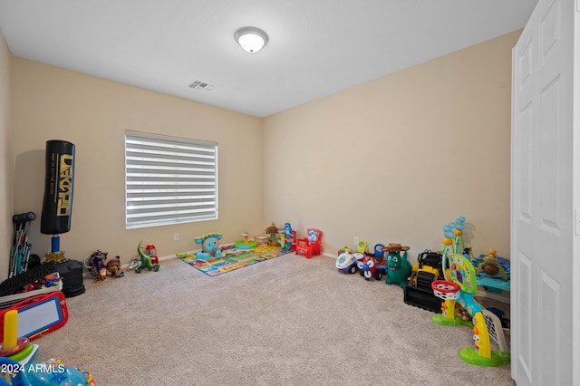 playroom featuring carpet