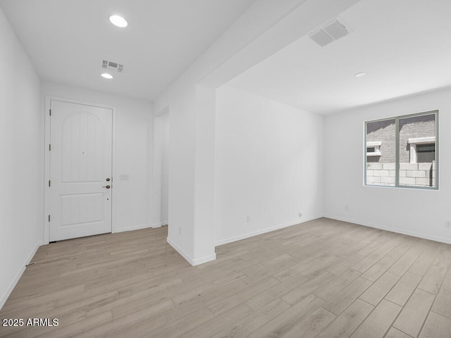17815 W Denton Ave, Litchfield Park, AZ 85340 - spare room featuring light wood-style floors, recessed lighting, and baseboards