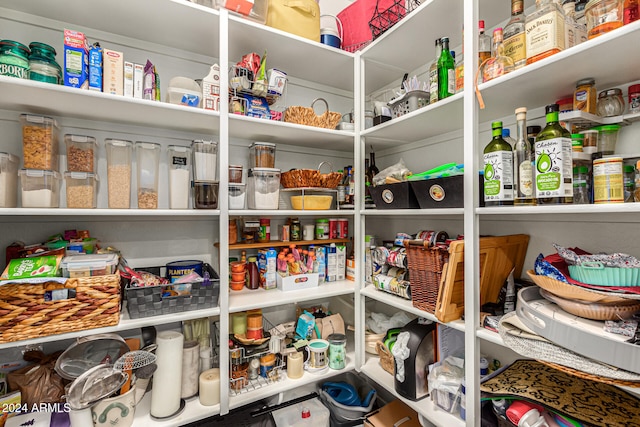 view of pantry