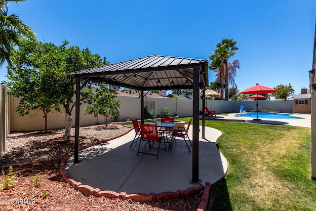 1535 E Kenwood St, Mesa, AZ 85203 - view of patio featuring a gazebo
