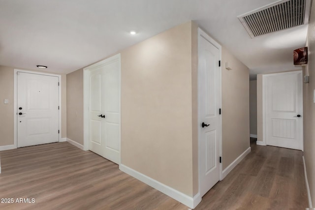 1535 E Kenwood St, Mesa, AZ 85203 - hallway with wood finished floors and baseboards