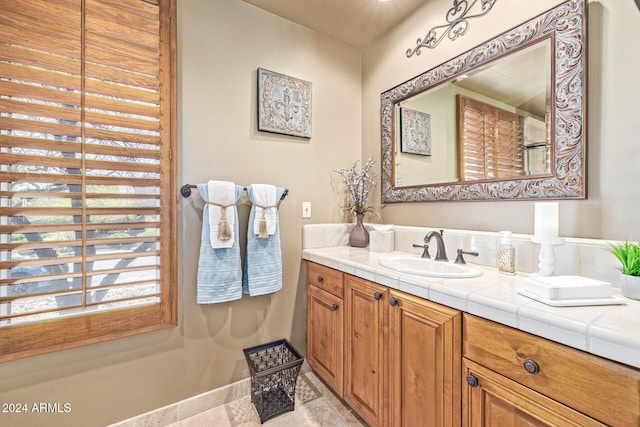 bathroom with vanity