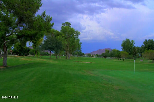 view of property's community with a mountain view