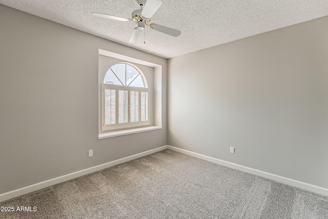 4627 E Mcneil St, Phoenix, AZ 85044 - unfurnished room featuring a ceiling fan, a textured ceiling, carpet, and baseboards
