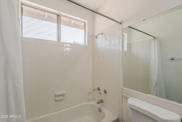 4627 E Mcneil St, Phoenix, AZ 85044 - full bathroom with shower / bathtub combination with curtain and toilet