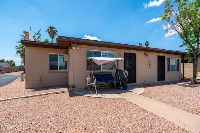 4501 E Carol Ave Unit 77, Mesa, AZ 85206 - single story home with a patio and a chimney