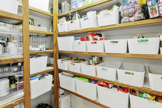 view of storage area