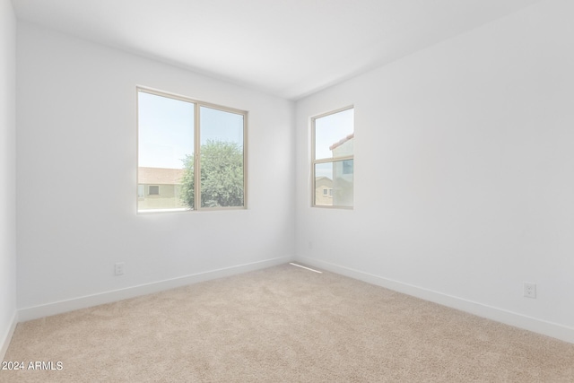 view of carpeted empty room