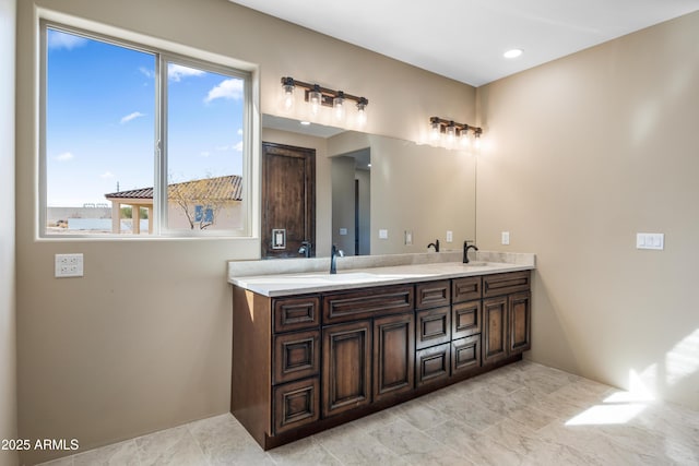 bathroom with vanity