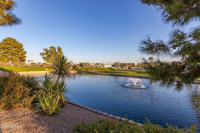 view of water feature