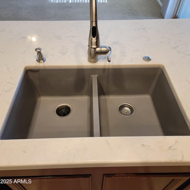 interior details with sink