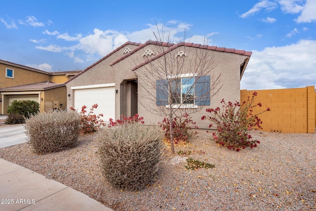 view of front of home featuring a garage