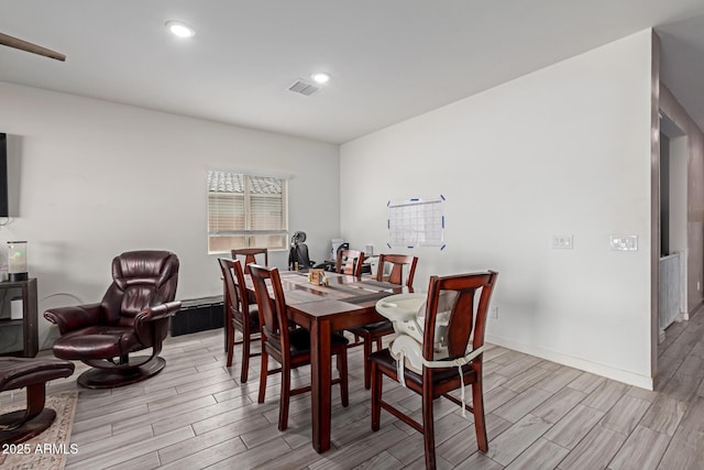 view of dining area