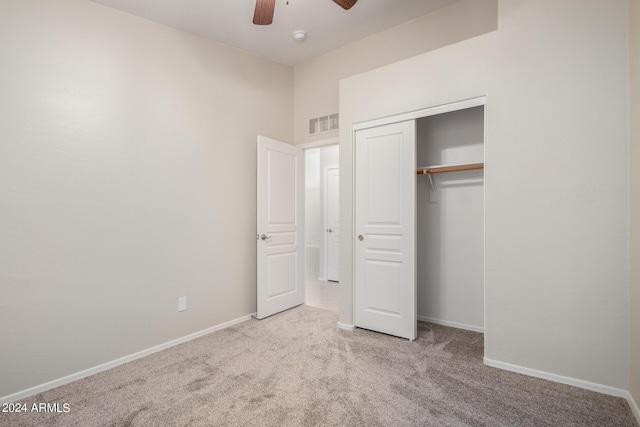 3847 W Yellow Peak Dr, San Tan Valley, AZ 85144 - unfurnished bedroom with carpet, visible vents, a closet, and baseboards