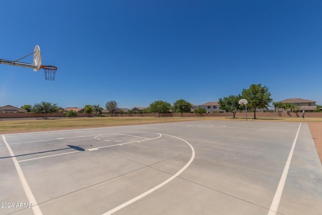 3847 W Yellow Peak Dr, San Tan Valley, AZ 85144 - view of basketball court featuring community basketball court and a lawn