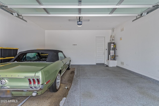 12083 W Peak View Rd, Peoria, AZ 85383 - garage featuring gas water heater and a garage door opener