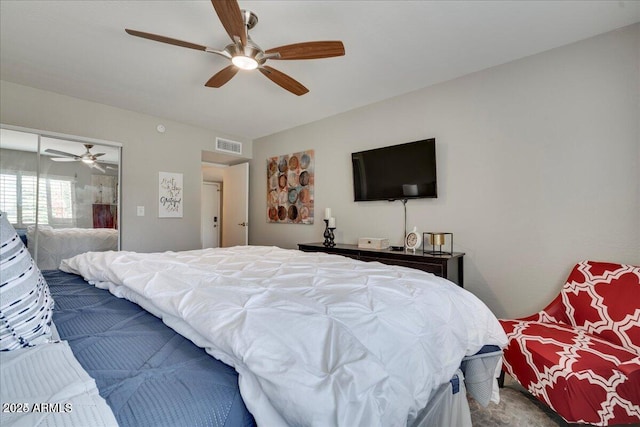 4620 N 68th St Unit 155, Scottsdale, AZ 85251 - bedroom with ceiling fan
