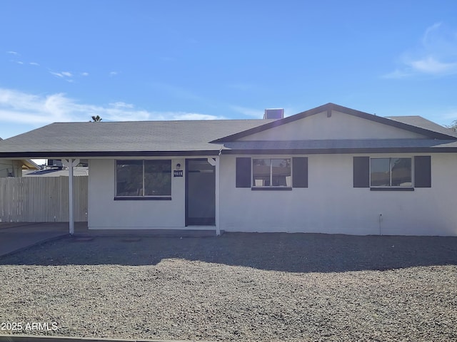 view of ranch-style house