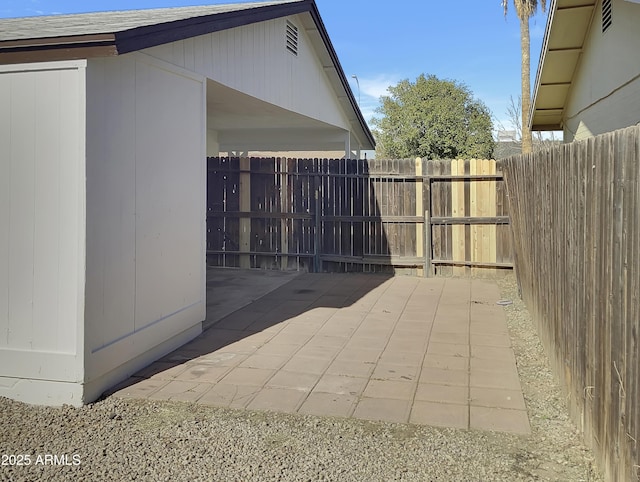 view of home's exterior featuring a patio