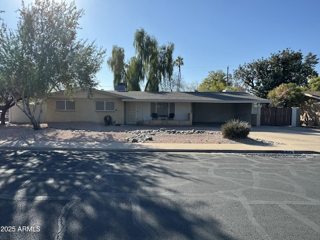 view of ranch-style house