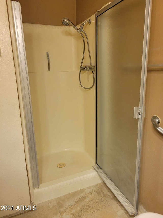 bathroom with walk in shower