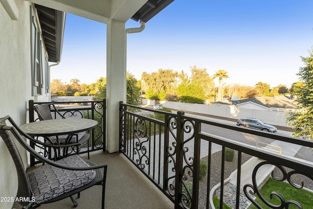 view of balcony