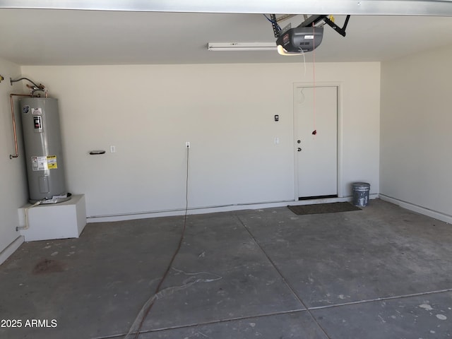 2955 E Flossmoor Ave, Mesa, AZ 85204 - garage featuring water heater and a garage door opener