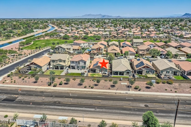 2955 E Flossmoor Ave, Mesa, AZ 85204 - aerial perspective of suburban area with mountains