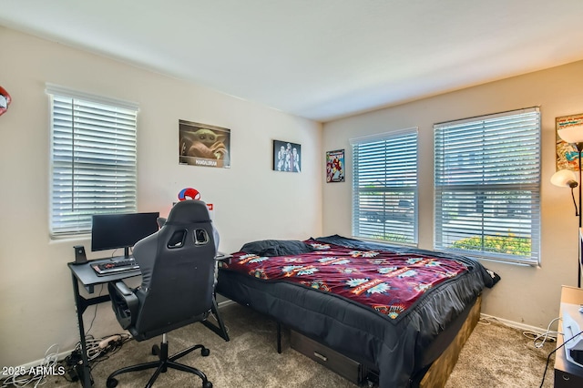 2955 E Flossmoor Ave, Mesa, AZ 85204 - bedroom with carpet and an office area