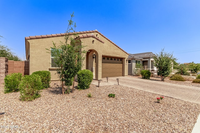 view of front of house featuring a garage