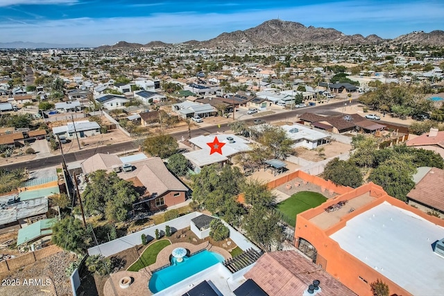 9031 N 14th St, Phoenix, AZ 85020 - aerial perspective of suburban area featuring a mountainous background