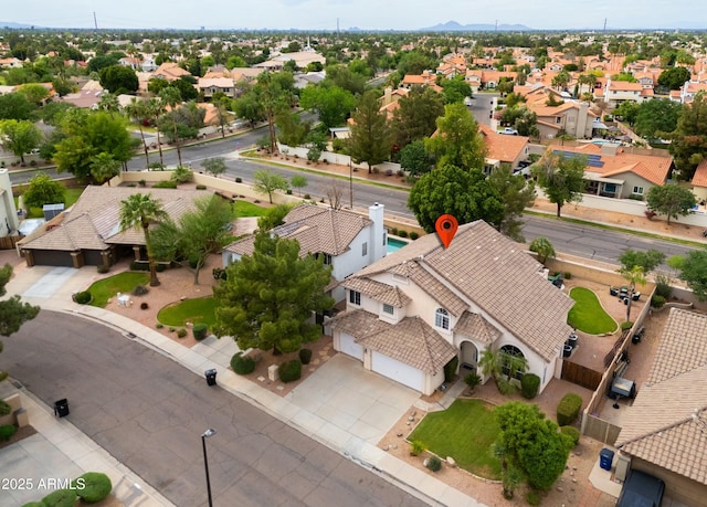 2218 E Anchor Dr, Gilbert, AZ 85234 - drone / aerial view with a residential view and a mountain view