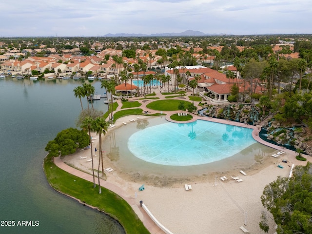 2218 E Anchor Dr, Gilbert, AZ 85234 - aerial view featuring a water and mountain view and a residential view