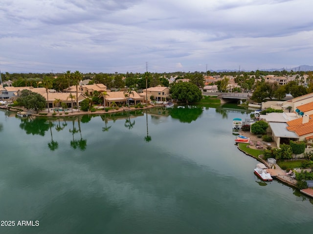 2218 E Anchor Dr, Gilbert, AZ 85234 - aerial view featuring a water view and a residential view