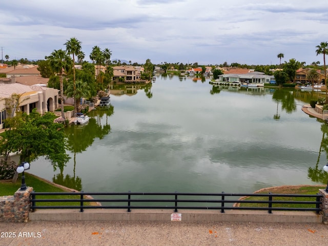 2218 E Anchor Dr, Gilbert, AZ 85234 - property view of water featuring fence and a residential view