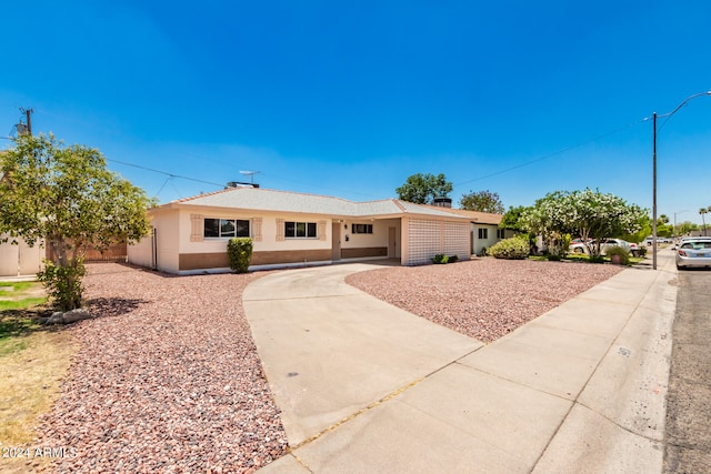 view of ranch-style house