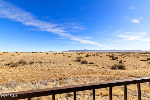 mountain view with a desert view