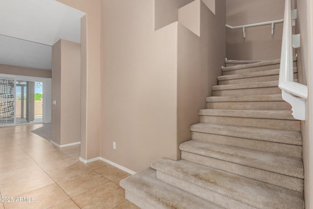 1268 N Pine St, Gilbert, AZ 85233 - stairs featuring tile patterned floors and baseboards