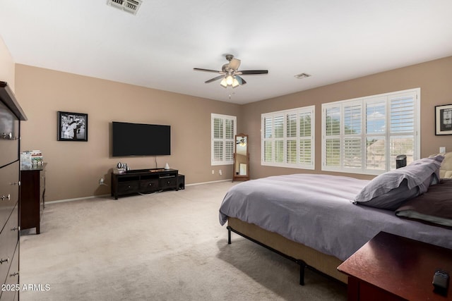 1268 N Pine St, Gilbert, AZ 85233 - bedroom featuring light colored carpet and ceiling fan