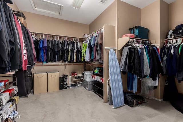 1268 N Pine St, Gilbert, AZ 85233 - walk in closet featuring attic access and carpet